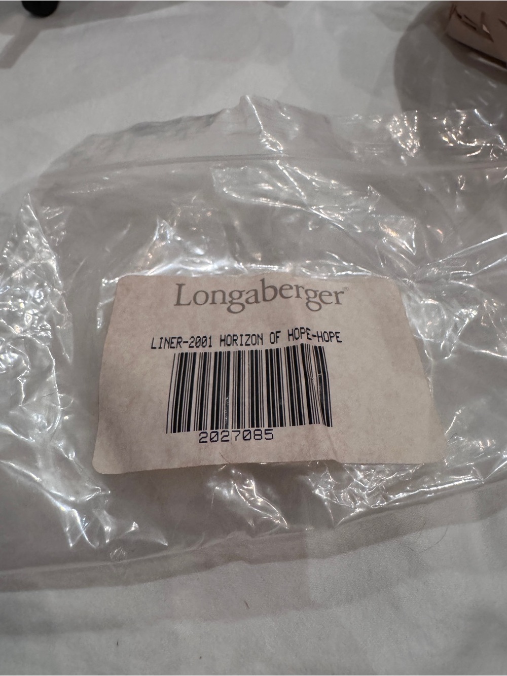 Longaberger Pink-Trim Floral Lined Woven Basket - Picture 4 of 11